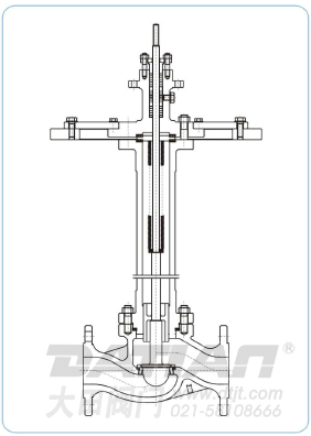 PD型低温单座调节阀本体结构
