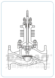 PG型散热片单座调节阀本体结构