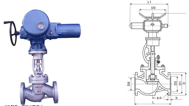 国标电动截止阀结构图