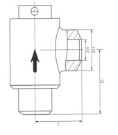 H63角式止回阀